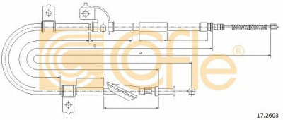 COFLE 172603 -  Трос, стояночная тормозная система