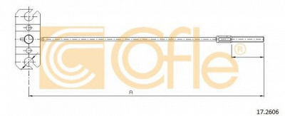 COFLE 172606 -  Трос, стояночная тормозная система