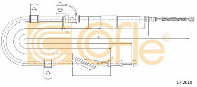 COFLE 172610 -  Трос, стояночная тормозная система