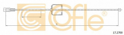 COFLE 172700 -  Трос, стояночная тормозная система