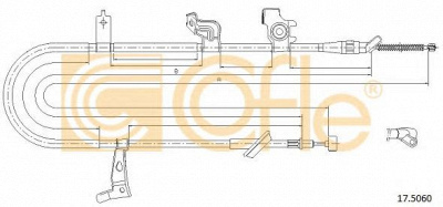 COFLE 175060 -  Трос, стояночная тормозная система
