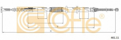 COFLE 46111 -  Трос, стояночная тормозная система