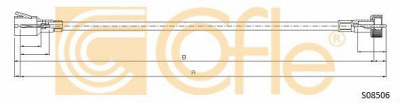 COFLE s08506 -  Тросик спидометра
