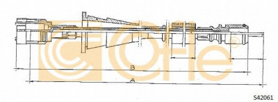 COFLE s24061 -  Тросик спидометра