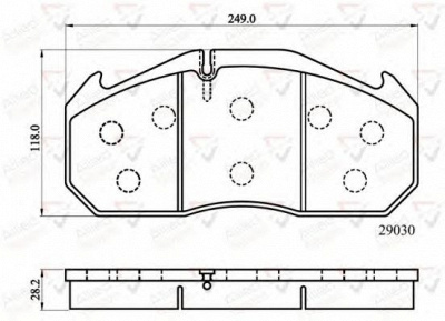 COMLINE acv014hd -  Комплект тормозных колодок, дисковый тормоз