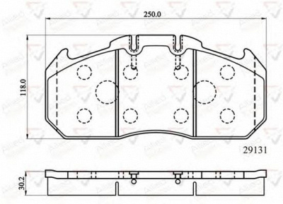 COMLINE acv058hd -  Комплект тормозных колодок, дисковый тормоз