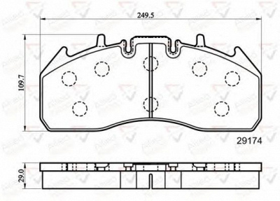 COMLINE acv078hd -  Комплект тормозных колодок, дисковый тормоз