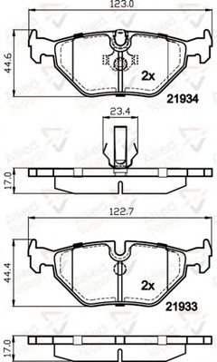 COMLINE adb01024 -  Комплект тормозных колодок, дисковый тормоз