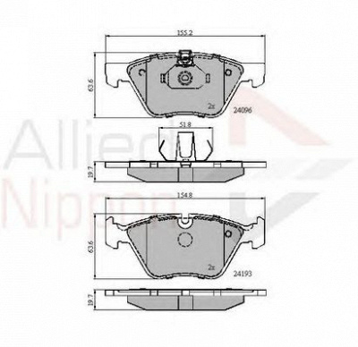 COMLINE adb01300 -  Комплект тормозных колодок, дисковый тормоз
