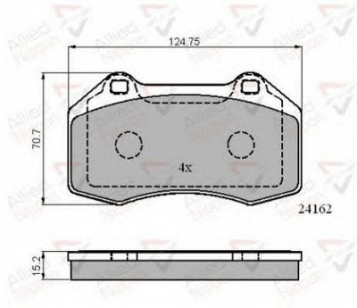 COMLINE adb01703 -  Комплект тормозных колодок, дисковый тормоз