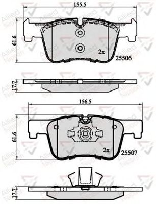 COMLINE adb02130 -  Комплект тормозных колодок, дисковый тормоз