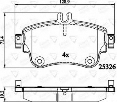 COMLINE adb02151 -  Комплект тормозных колодок, дисковый тормоз