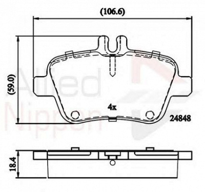 COMLINE adb02209 -  Комплект тормозных колодок, дисковый тормоз
