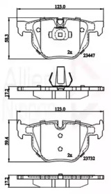 COMLINE adb02295 -  Комплект тормозных колодок, дисковый тормоз