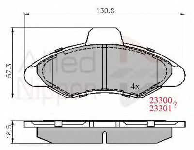COMLINE adb0393 -  Комплект тормозных колодок, дисковый тормоз