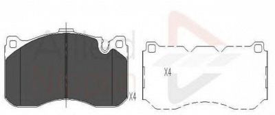 COMLINE adb06005 -  Комплект тормозных колодок, дисковый тормоз