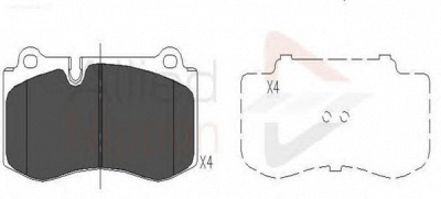 COMLINE adb06020 -  Комплект тормозных колодок, дисковый тормоз