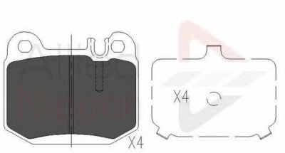 COMLINE adb06025 -  Комплект тормозных колодок, дисковый тормоз