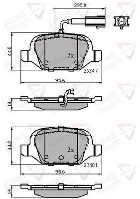 COMLINE adb11026 -  Комплект тормозных колодок, дисковый тормоз