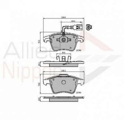 COMLINE adb11311 -  Комплект тормозных колодок, дисковый тормоз