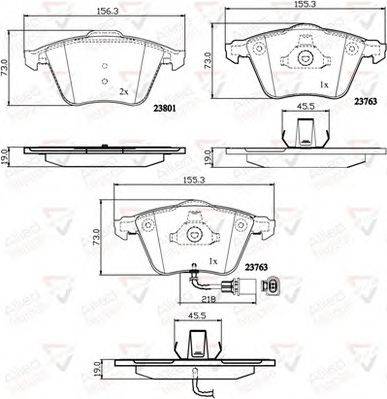 COMLINE adb11752 -  Комплект тормозных колодок, дисковый тормоз