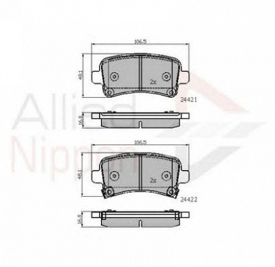 COMLINE adb31795 -  Комплект тормозных колодок, дисковый тормоз