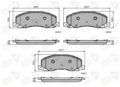 COMLINE adb32003 -  Комплект тормозных колодок, дисковый тормоз