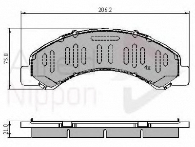 COMLINE adb3918 -  Комплект тормозных колодок, дисковый тормоз