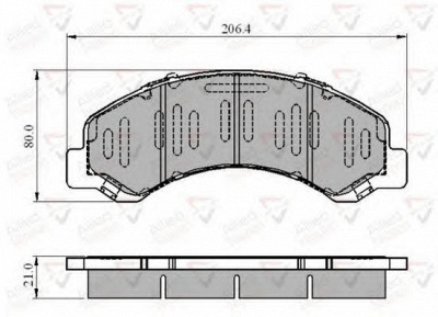 COMLINE adb3919 -  Комплект тормозных колодок, дисковый тормоз