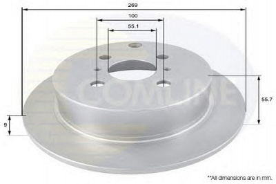 COMLINE adc01104 -  Тормозной диск