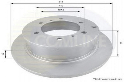 COMLINE adc0327 -  Тормозной диск