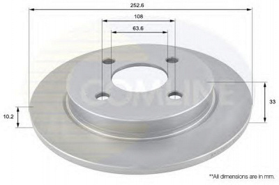 COMLINE adc1207 -  Тормозной диск