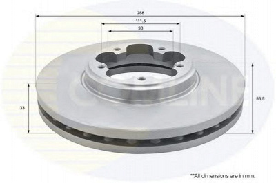COMLINE adc1250v -  Тормозной диск