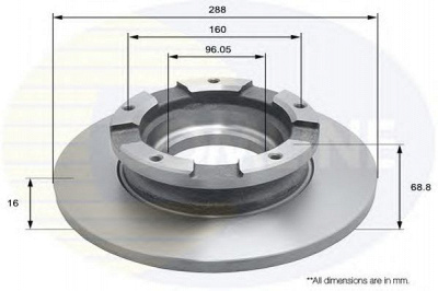 COMLINE adc1255 -  Тормозной диск
