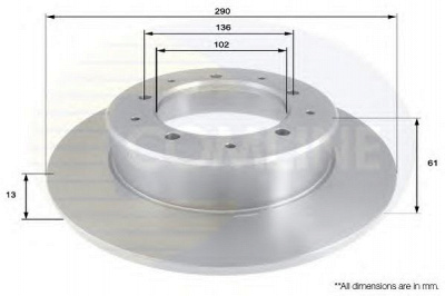 COMLINE adc1303 -  Тормозной диск
