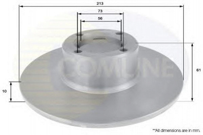 COMLINE adc1304 -  Тормозной диск