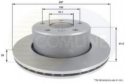 COMLINE adc1320v -  Тормозной диск