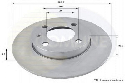 COMLINE adc1401 -  Тормозной диск