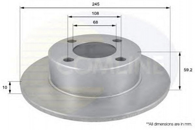 COMLINE adc1423 -  Тормозной диск