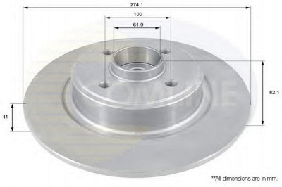 COMLINE adc1540 -  Тормозной диск