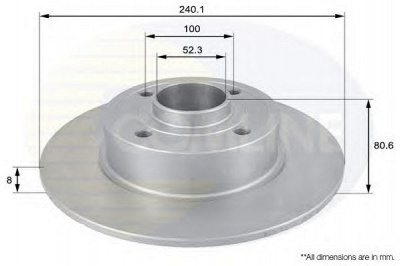 COMLINE adc1555 -  Тормозной диск