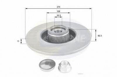 COMLINE adc1560 -  Тормозной диск