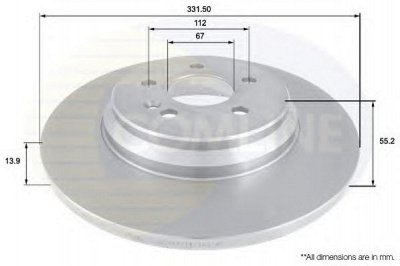 COMLINE adc1634 -  Тормозной диск