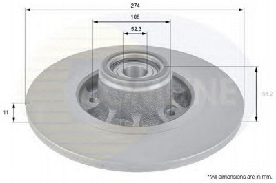 COMLINE adc3009 -  Тормозной диск