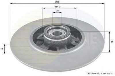 COMLINE adc3015 -  Тормозной диск
