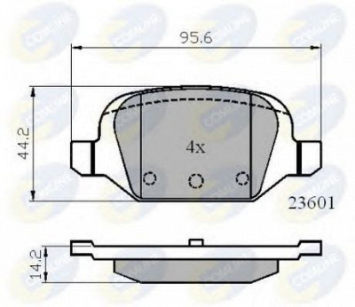 COMLINE cbp01026 -  Комплект тормозных колодок, дисковый тормоз
