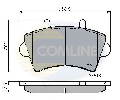 COMLINE cbp01035 -  Комплект тормозных колодок, дисковый тормоз
