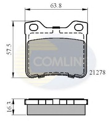 COMLINE cbp01060 -  Комплект тормозных колодок, дисковый тормоз
