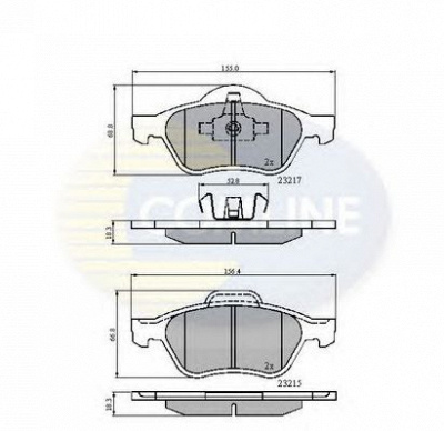 COMLINE cbp01115 -  Комплект тормозных колодок, дисковый тормоз