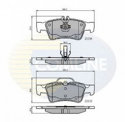 COMLINE cbp01118 -  Комплект тормозных колодок, дисковый тормоз